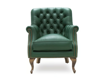CONFIDENTE ORIGINS - Bergere tufted leather armchair with armrests by Crearte Collections - view 2